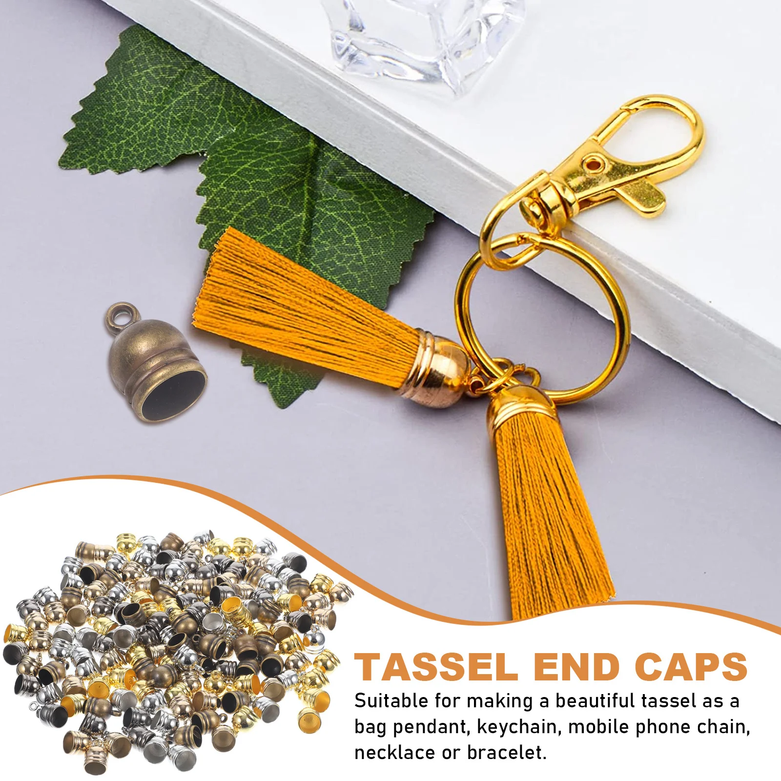 150Pcs Sturdy Tassel Cord End Caps for Jewelry Making Necklace Bracelet DIY Craft Accessories End Caps for Jewelry Making
150Pcs Sturdy Tassel Cord End Caps for Jewelry Making Necklace Bracelet DIY Craft Accessories End Caps for Jewelry Making