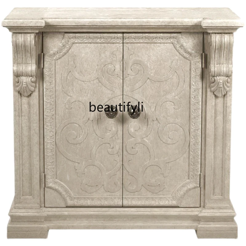 American art closet postmodern retro French closet retro solid wood porch side cabinet
American art closet postmodern retro French closet retro solid wood porch side cabinet