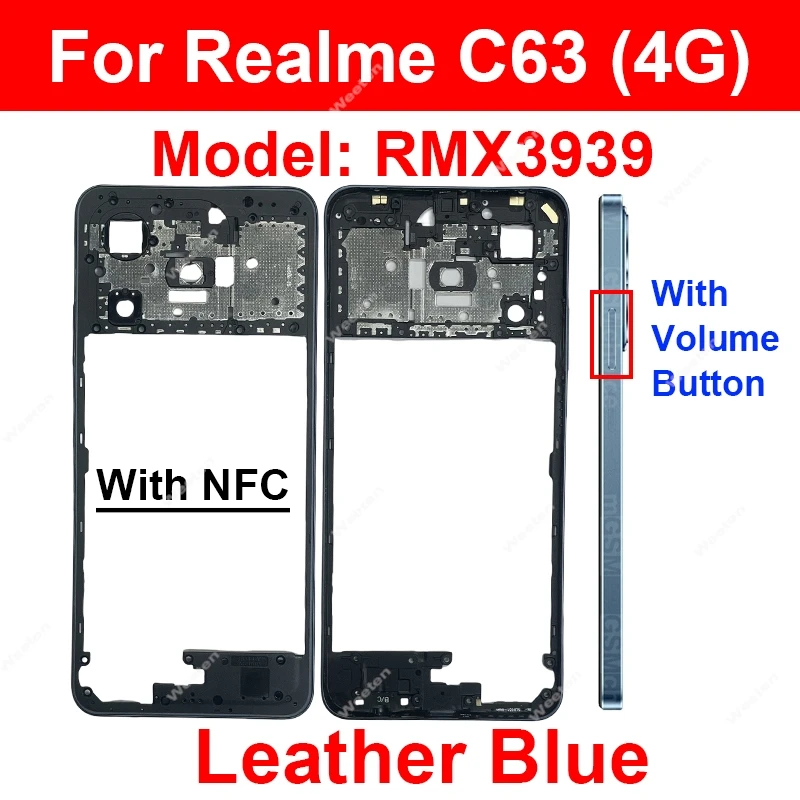 Средняя рамка для Realme C63 C65 C71 C73 C75 C75x 4G 5G Средний корпус Средняя рамка Держатель корпуса Ремонт крышки 
Средняя рамка для Realme C63 C65 C71 C73 C75 C75x 4G 5G Средний корпус Средняя рамка Держатель корпуса Ремонт крышки