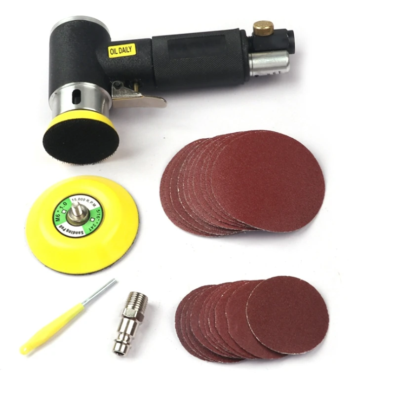 Air Sander Mini Pneumatic 2 Inch/3 Inch Grinding Machine Set for Car Polishing High Speed Air Powered Polisher Air Tool
Air Sander Mini Pneumatic 2 Inch/3 Inch Grinding Machine Set for Car Polishing High Speed Air Powered Polisher Air Tool