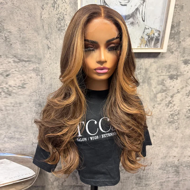 Premium Synthetic Wig Chestnut Brown Blonde Highlights Lace Front Wigs Cosplay Soft Easy to Wear Glueless Realistic Hairline
Premium Synthetic Wig Chestnut Brown Blonde Highlights Lace Front Wigs Cosplay Soft Easy to Wear Glueless Realistic Hairline