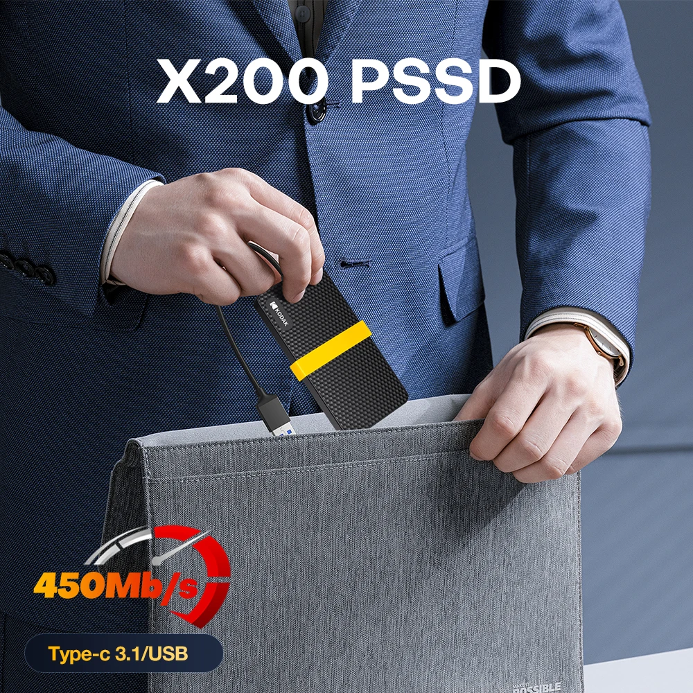 KODAK Портативный SSD USB3.1 GEN2 Внешний твердотельный накопитель X200 Внешний твердый жесткий диск типа C 3.1 Портативный твердотельный накопитель 256 ГБ 512 ГБ 1 ТБ
KODAK Портативный SSD USB3.1 GEN2 Внешний твердотельный накопитель X200 Внешний твердый жесткий диск типа C 3.1 Портативный твердотельный накопитель 256 ГБ 512 ГБ 1 ТБ