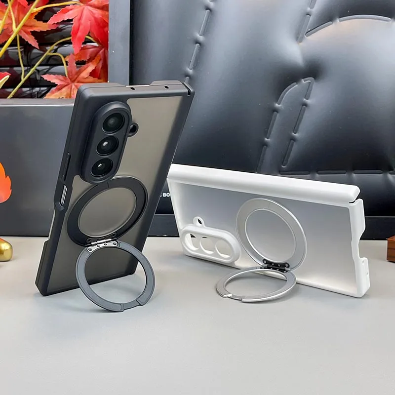 For Samsung Galaxy Z Fold 5 6 7 For Magsafe Case Matte Transparent Double Hinge Ring Bracket Folding No Front Cover Accessories
For Samsung Galaxy Z Fold 5 6 7 For Magsafe Case Matte Transparent Double Hinge Ring Bracket Folding No Front Cover Accessories
