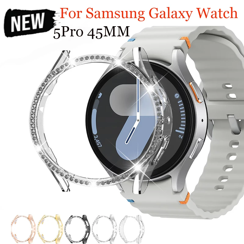 Diamond Case for Samsung Galaxy Watch 5 Pro 45mm bumper Screen Protector cover Galaxy Watch 5 Pro 45mm Accessories
Diamond Case for Samsung Galaxy Watch 5 Pro 45mm bumper Screen Protector cover Galaxy Watch 5 Pro 45mm Accessories