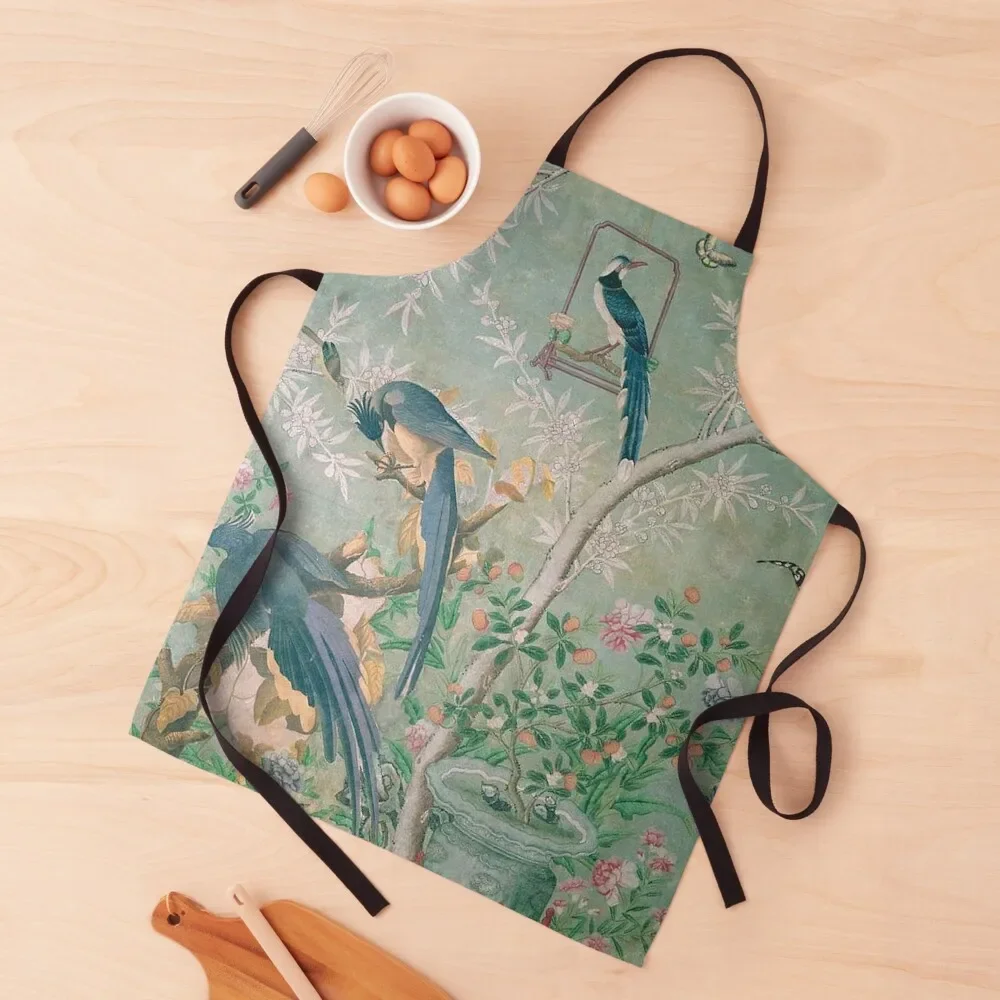 Exotic Birds Chinoiserie Mural Apron women's kitchens Christmas gift Kitchen For Man Apron
Exotic Birds Chinoiserie Mural Apron women's kitchens Christmas gift Kitchen For Man Apron