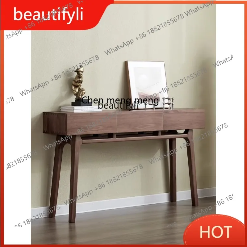 A85 Black Walnut Wood Hallway Cabinet Simple Solid Wood New Chinese Home Wall Altar
A85 Black Walnut Wood Hallway Cabinet Simple Solid Wood New Chinese Home Wall Altar