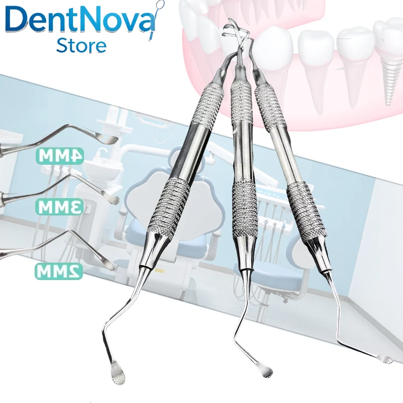 3Pcs Jagged Gracey Curette Anti-Corrosion Dental Scaler Bone Curette Set Periodontal Implant Kit
3Pcs Jagged Gracey Curette Anti-Corrosion Dental Scaler Bone Curette Set Periodontal Implant Kit