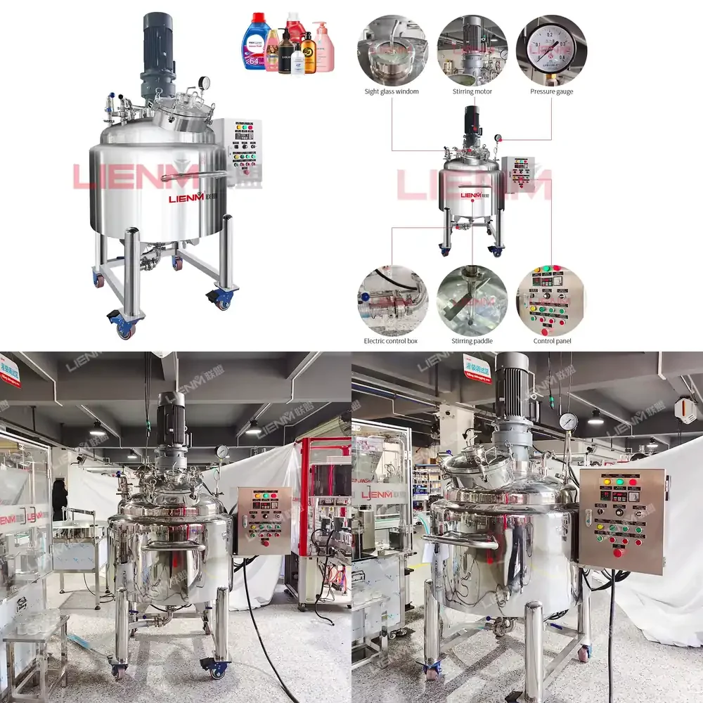 Vaseline Mixing Machine Liquid Soap Homeginsation Machine Detergent Mixer Machine Stainless Steel Hot Sale 300l Control
Vaseline Mixing Machine Liquid Soap Homeginsation Machine Detergent Mixer Machine Stainless Steel Hot Sale 300l Control