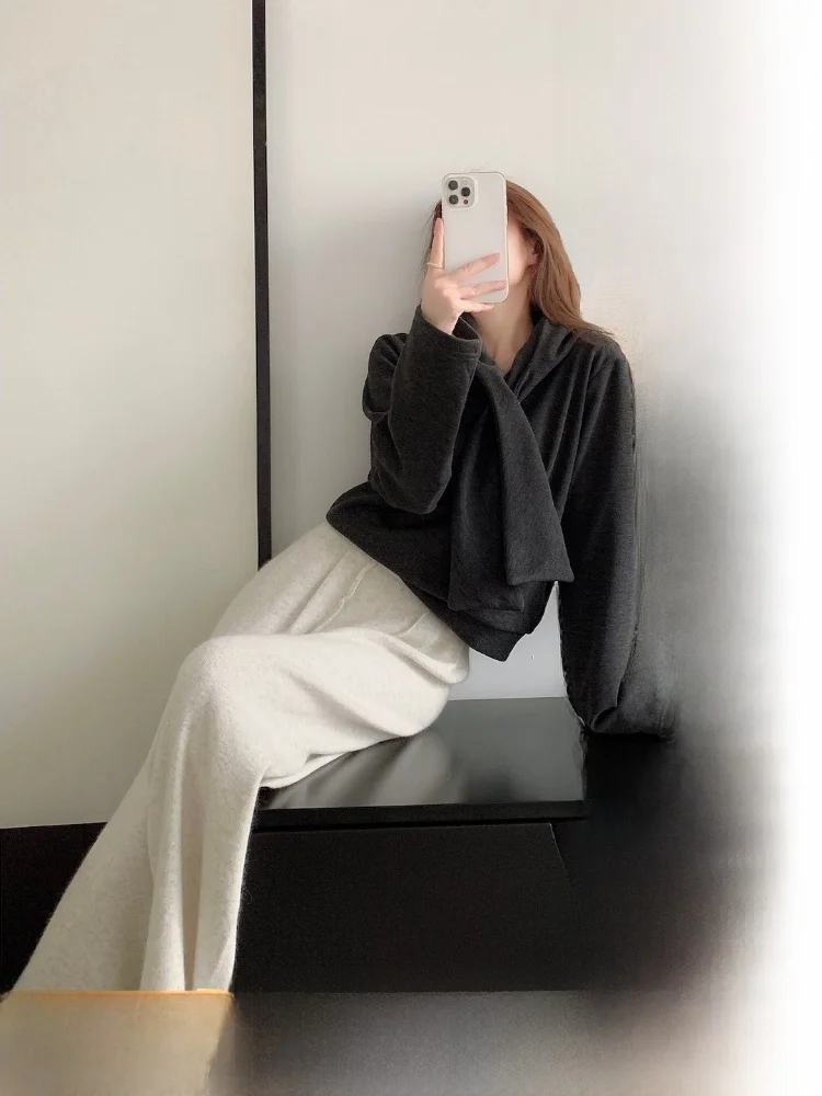 FlowGaga Lazy Style Women's Fleece Lined Thickened Short Hoodie Grey Long Sleeve Top Comfortable Fit Daily Wear Polyester Cot...
FlowGaga Lazy Style Women's Fleece Lined Thickened Short Hoodie Grey Long Sleeve Top Comfortable Fit Daily Wear Polyester Cot...