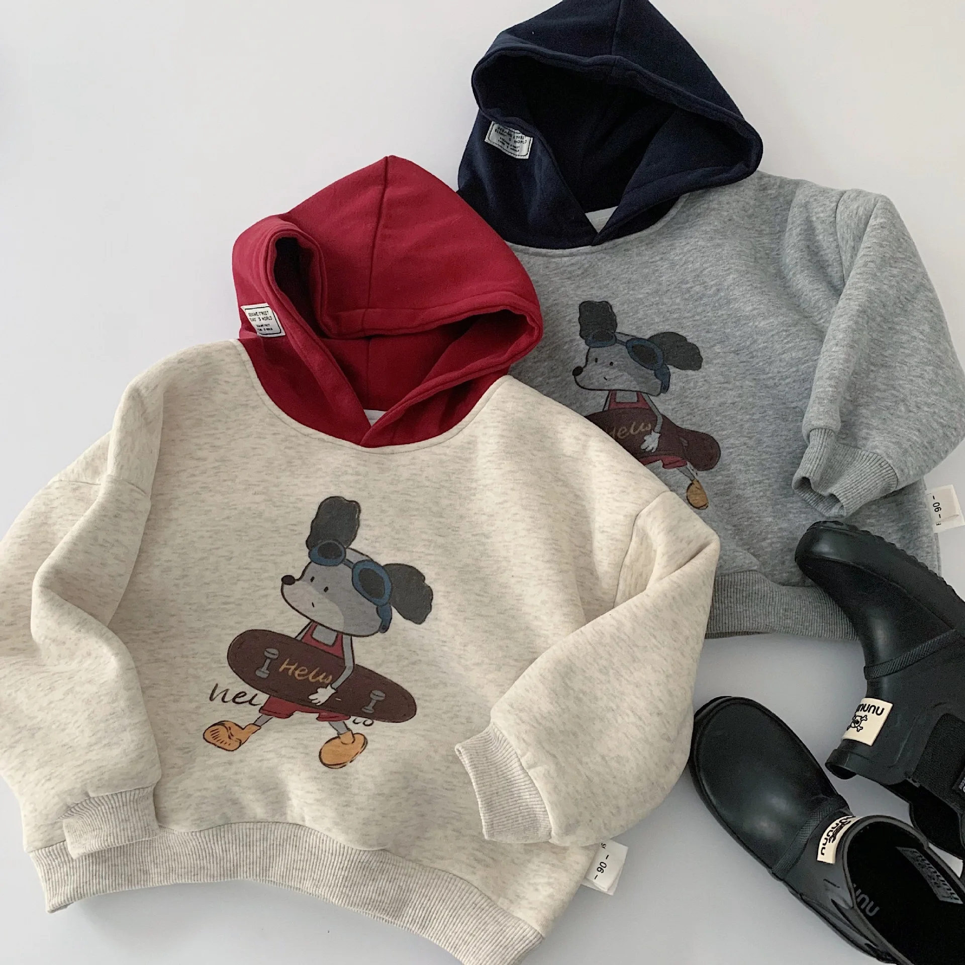 Autumn Winter Children Hoodies 2-10Y Boys Girls Warm Fleece Cartoon Patchwork Hooded Sweatshirt Tracksuit Tops Toddler Wear Kids
Autumn Winter Children Hoodies 2-10Y Boys Girls Warm Fleece Cartoon Patchwork Hooded Sweatshirt Tracksuit Tops Toddler Wear Kids