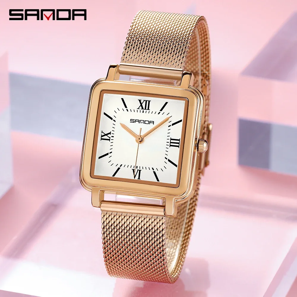 SANDA 2026 New 1103 Quartz Watch Elegant Design Rectangular Dial Waterproof Steel Leather Business Women's Watch
SANDA 2026 New 1103 Quartz Watch Elegant Design Rectangular Dial Waterproof Steel Leather Business Women's Watch
