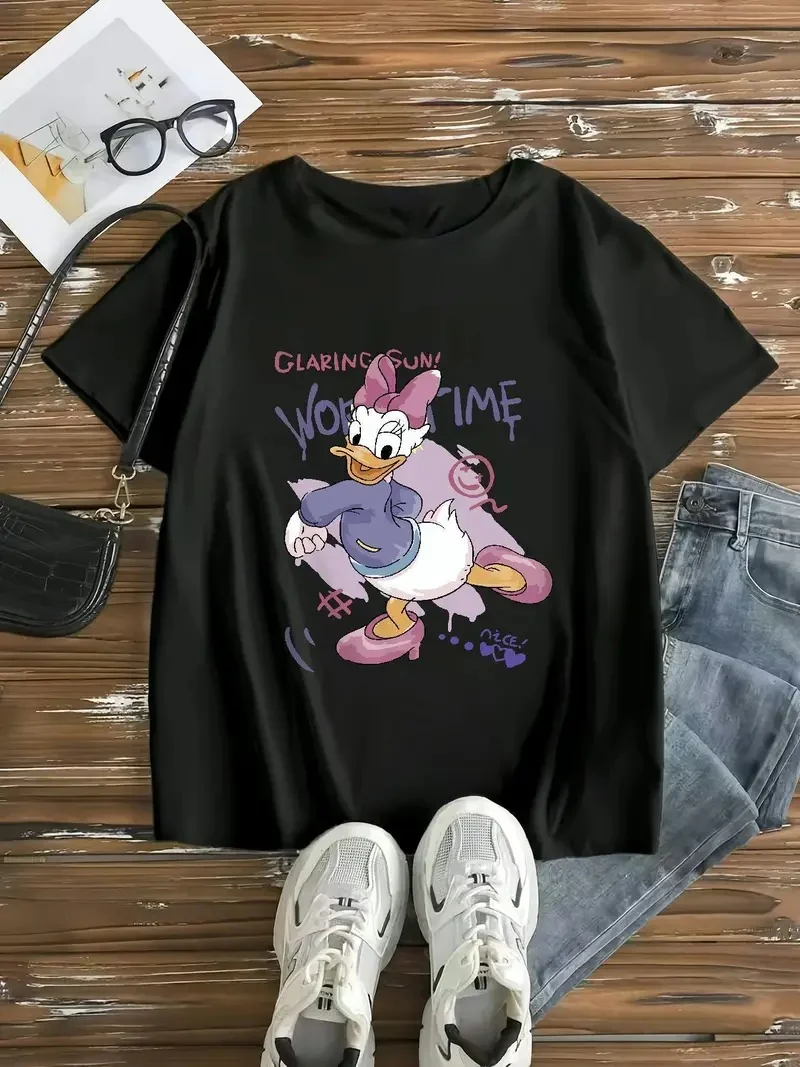 2025 Disney Pattern Printed Women's Casual Comfortable Unique Smiling Face Black Round Neck Short Sleeve T-shirt
2025 Disney Pattern Printed Women's Casual Comfortable Unique Smiling Face Black Round Neck Short Sleeve T-shirt