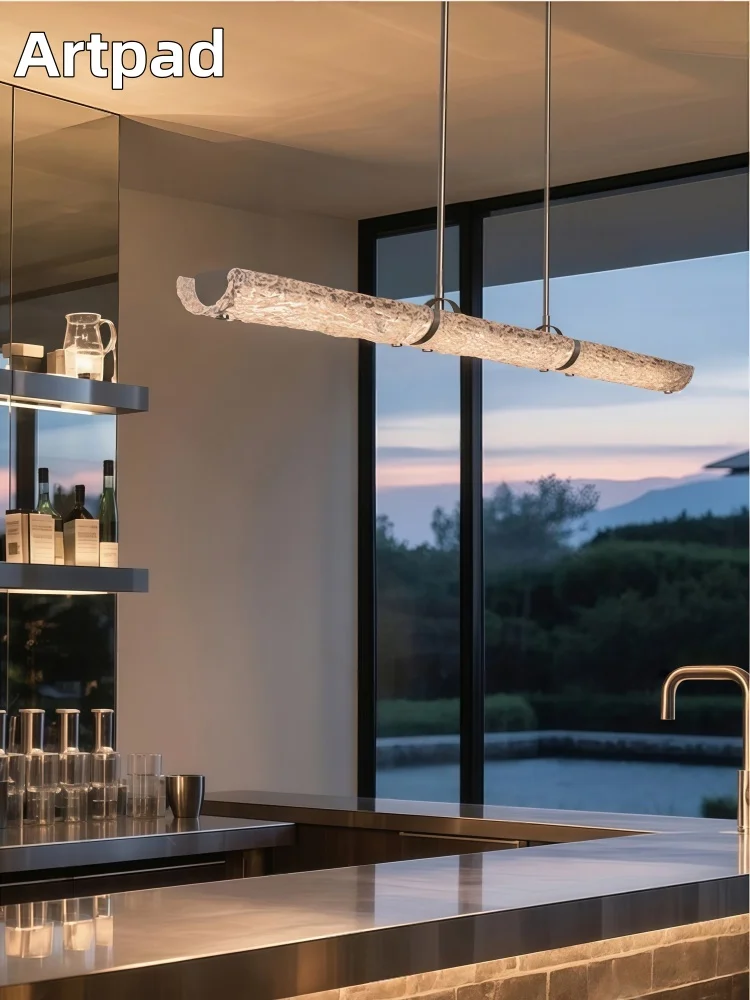 Modern Glass Long Pendant Lamp Chrome LED Hanging Light for Living Dining Room Bar Hall Restaurants Chandelier Indoor Lighting
Modern Glass Long Pendant Lamp Chrome LED Hanging Light for Living Dining Room Bar Hall Restaurants Chandelier Indoor Lighting