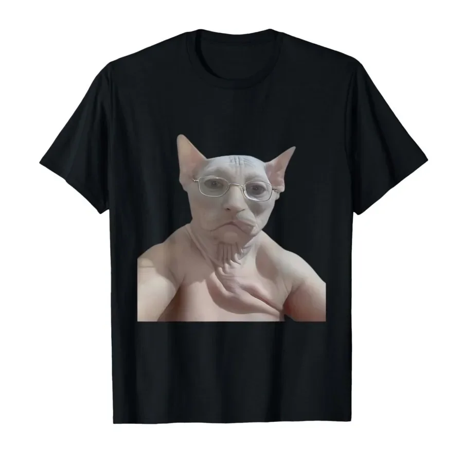 Cat Funny Meme T-shirt For Men Women 100% Cotton T Shirts Short Sleeve Tops 0410-1
Cat Funny Meme T-shirt For Men Women 100% Cotton T Shirts Short Sleeve Tops 0410-1
