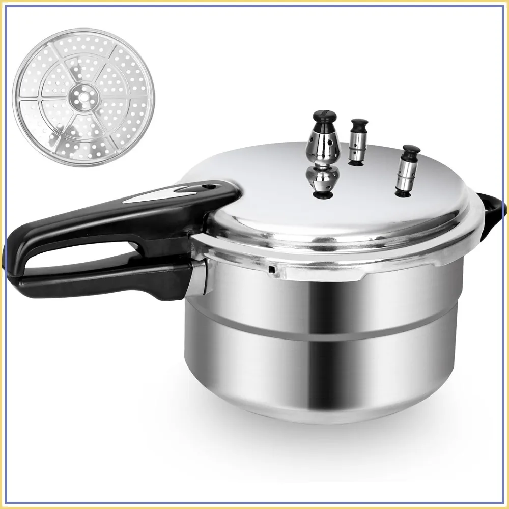 5.3 Quart Pressure Cooker, 10 Psi Induction Compatible Pressure Canner with Multiple Pressure Control & Protection, Canning Rack Included
5.3 Quart Pressure Cooker, 10 Psi Induction Compatible Pressure Canner with Multiple Pressure Control & Protection, Canning Rack Included