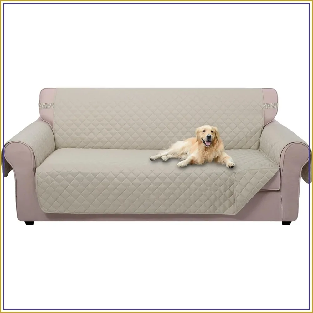 91" 4-Seater Couch Cover, Water Resistant, Anti-Slip, Pet Friendly, Beige
91" 4-Seater Couch Cover, Water Resistant, Anti-Slip, Pet Friendly, Beige