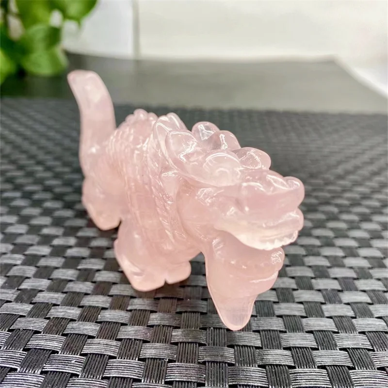 12.8MM Natural Rose Quartz Chinese Dragon carving Figurine Healing Feng Shui Quartz Home Decoration Accessories 1pcs
12.8MM Natural Rose Quartz Chinese Dragon carving Figurine Healing Feng Shui Quartz Home Decoration Accessories 1pcs