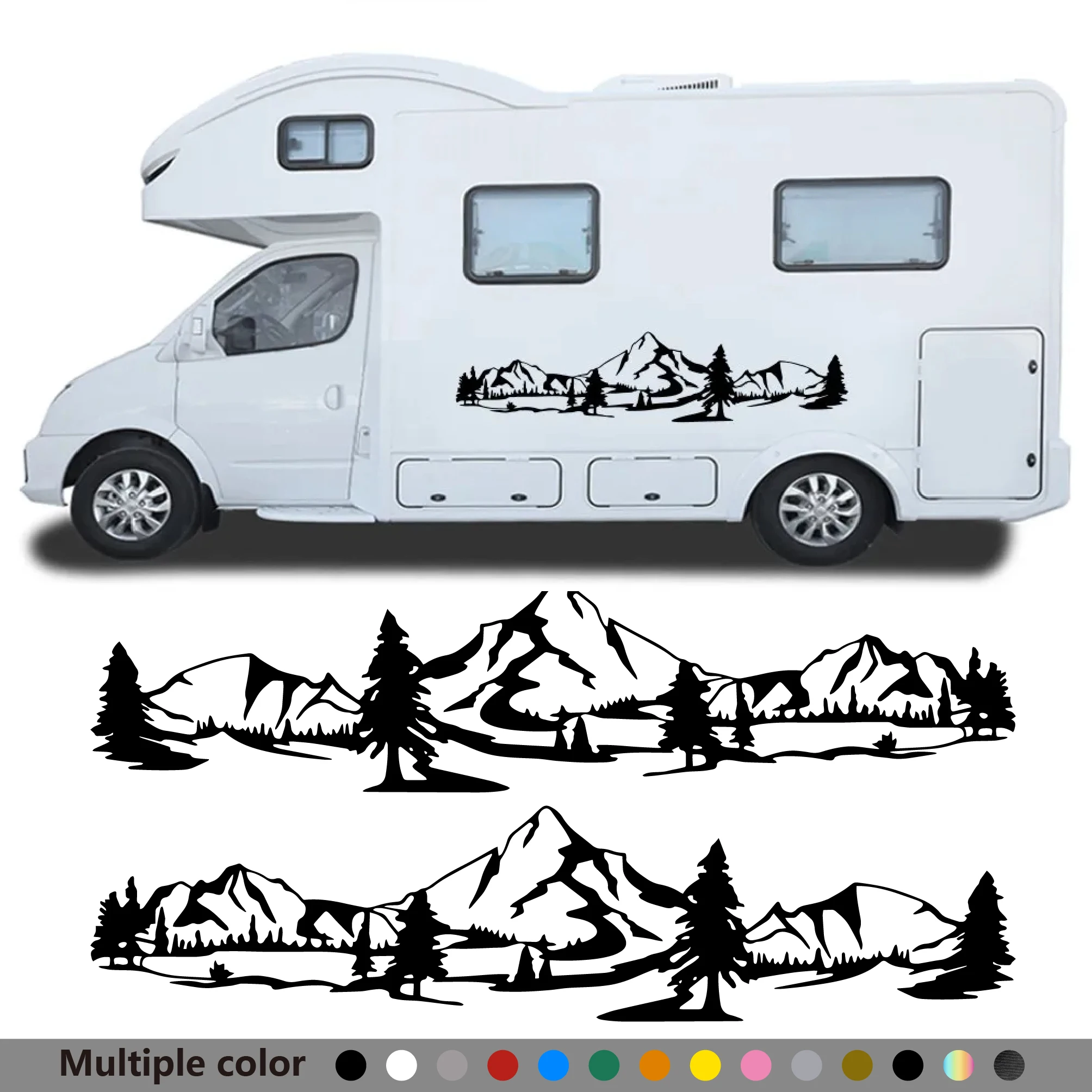 Mountain Trees Graphics Styling Sticker Van Camper Body Side Decor Decal Motorhome RV Vinyl Decoration Auto Tuning Accessories
Mountain Trees Graphics Styling Sticker Van Camper Body Side Decor Decal Motorhome RV Vinyl Decoration Auto Tuning Accessories