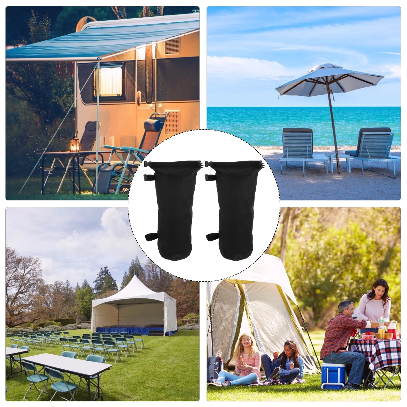 2pcs Tent Fixation Heavy Duty Waterproof Windproof Black for Outdoor Canopy Sunshade Pergola Stable Long Use
2pcs Tent Fixation Heavy Duty Waterproof Windproof Black for Outdoor Canopy Sunshade Pergola Stable Long Use