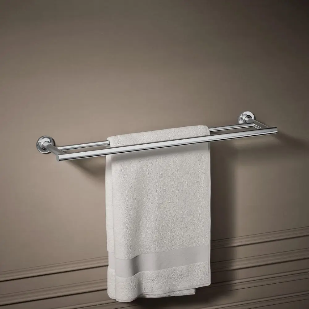 14375CP Purist 24 Double Towel bar, Polished Chrome
14375CP Purist 24 Double Towel bar, Polished Chrome