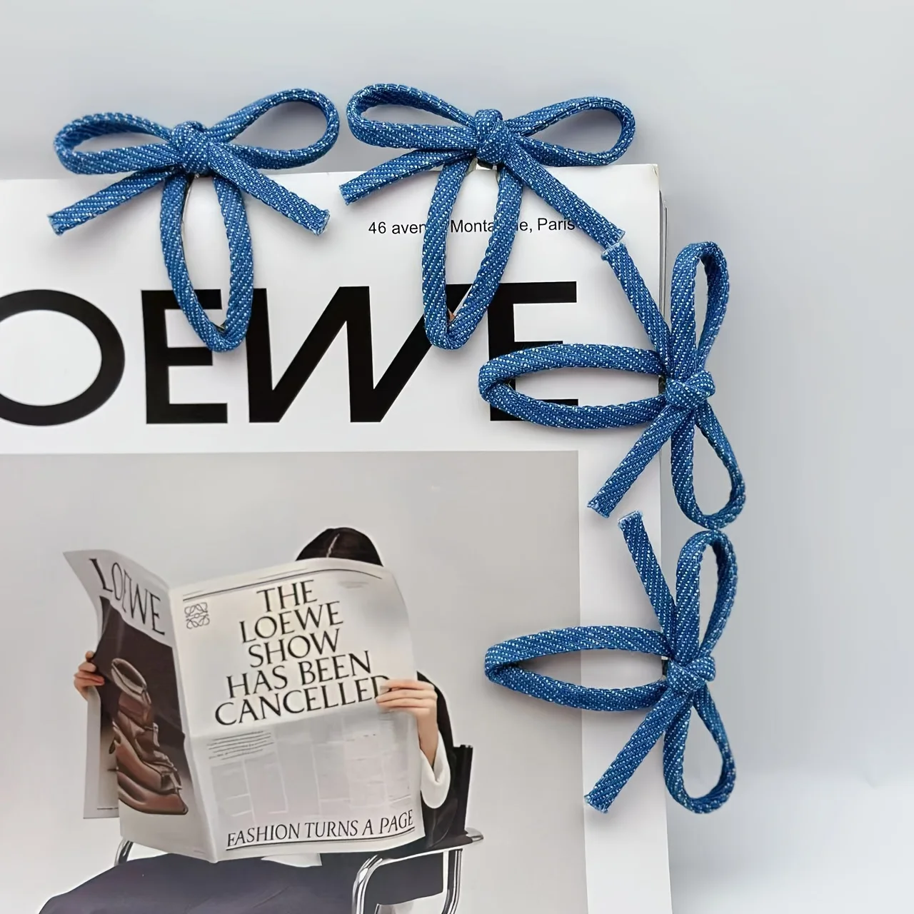 4 шт., милая джинсовая заколка для волос с бантиком, два цвета синего цвета доступны, подходит для повседневного прогулок, вечеринок и всех сезонов, универсальная укладка
4 шт., милая джинсовая заколка для волос с бантиком, два цвета синего цвета доступны, подходит для повседневного прогулок, вечеринок и всех сезонов, универсальная укладка