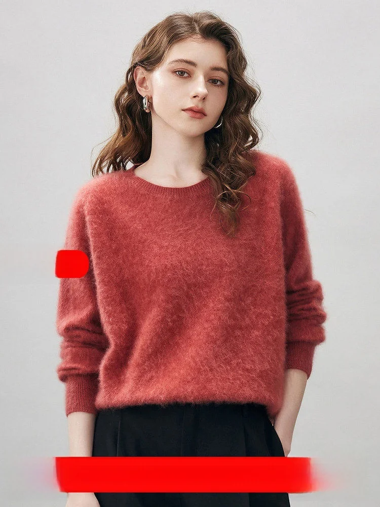 Soft Woolen Camere Women's Turtlene Sweater Red Color Spring New Year Inteated Lamb Wool Knitted Base irt Casual Sle
Soft Woolen Camere Women's Turtlene Sweater Red Color Spring New Year Inteated Lamb Wool Knitted Base irt Casual Sle