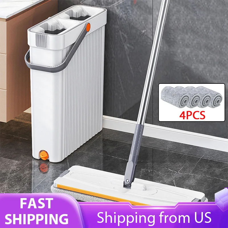 Newly Upgraded Household Washable Flat Mop Tool Thickened Scraping Mop Dual-purpose Wet and Dry Mop Bucket Floor Clean Tool
Newly Upgraded Household Washable Flat Mop Tool Thickened Scraping Mop Dual-purpose Wet and Dry Mop Bucket Floor Clean Tool