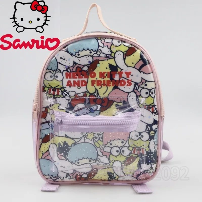 Sanrio Hello Kitty New Children's Backpack Transparent PVC Sequins Fashionable Children's Schoolbag Cartoon Cute Mini Backpack 
Sanrio Hello Kitty New Children's Backpack Transparent PVC Sequins Fashionable Children's Schoolbag Cartoon Cute Mini Backpack