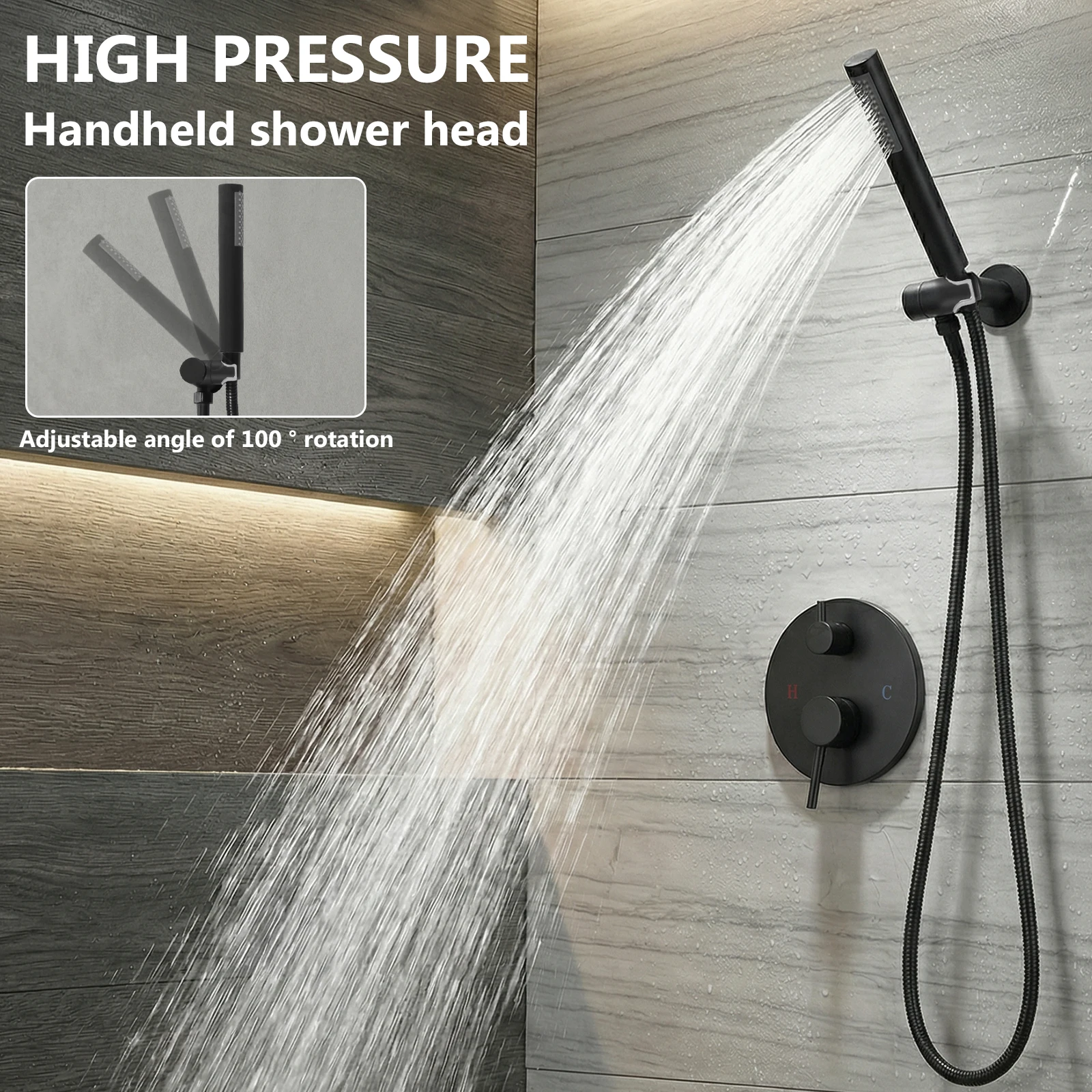 Ceiling Mount Shower System with 10 Inch Showerhead Rain Shower Head and Handle Set with Rough-in Valve for Home Bathroom Hotel
Ceiling Mount Shower System with 10 Inch Showerhead Rain Shower Head and Handle Set with Rough-in Valve for Home Bathroom Hotel