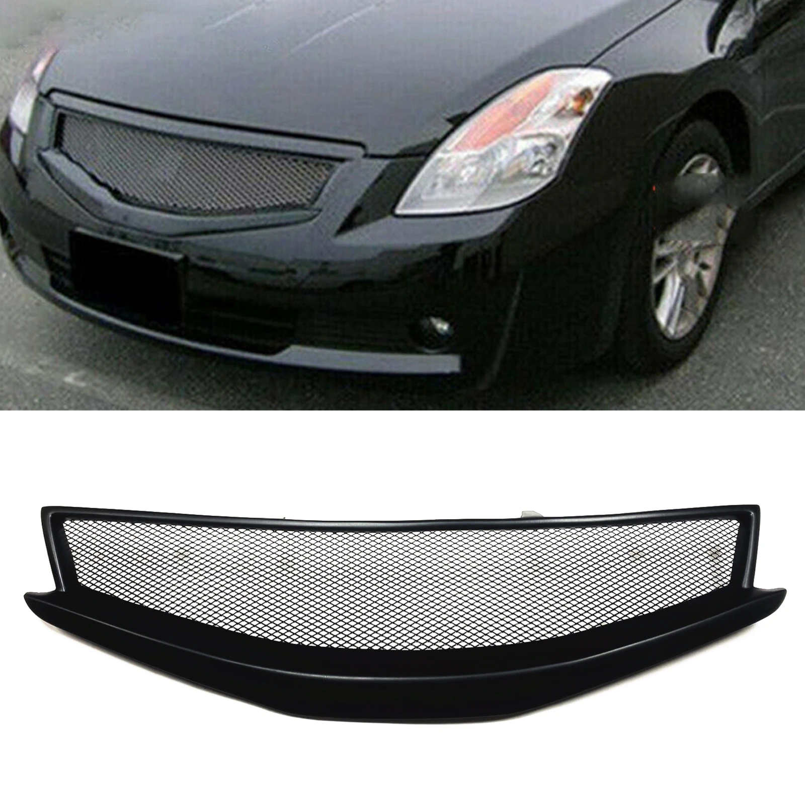 Передняя решетка для Nissan Altima Coupe 2008 2009 2-дверная решетка из стекловолокна/углеродного волокна, верхний бампер, впускной капот, сетчатая решетка, комплект кузова
Передняя решетка для Nissan Altima Coupe 2008 2009 2-дверная решетка из стекловолокна/углеродного волокна, верхний бампер, впускной капот, сетчатая решетка, комплект кузова