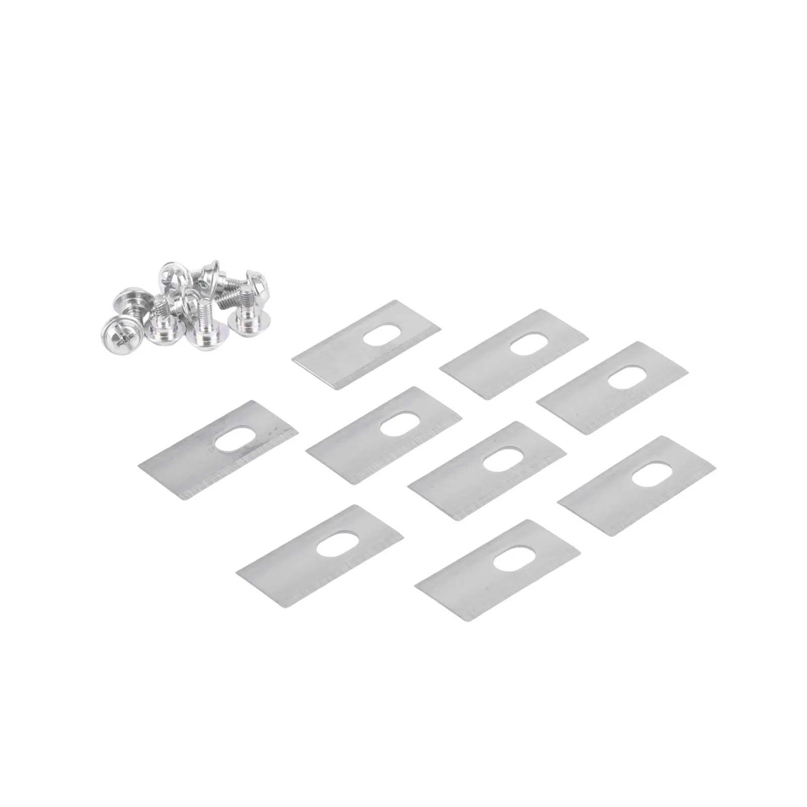 Lawn Mower Blades Stainless Steel Replacement Cutting Blade 7x10.8mm Center Holes Suitable for Dreame Lawnmower Accessories
Lawn Mower Blades Stainless Steel Replacement Cutting Blade 7x10.8mm Center Holes Suitable for Dreame Lawnmower Accessories