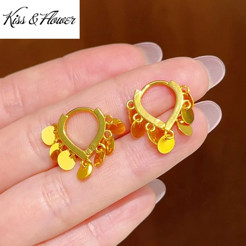 KISS&FLOWER 24KT Gold Heart Drop Earrings For Women Wedding Party Birthday Christmas Bride Mother Girlfriend Ladies Gifts ER545
KISS&FLOWER 24KT Gold Heart Drop Earrings For Women Wedding Party Birthday Christmas Bride Mother Girlfriend Ladies Gifts ER545