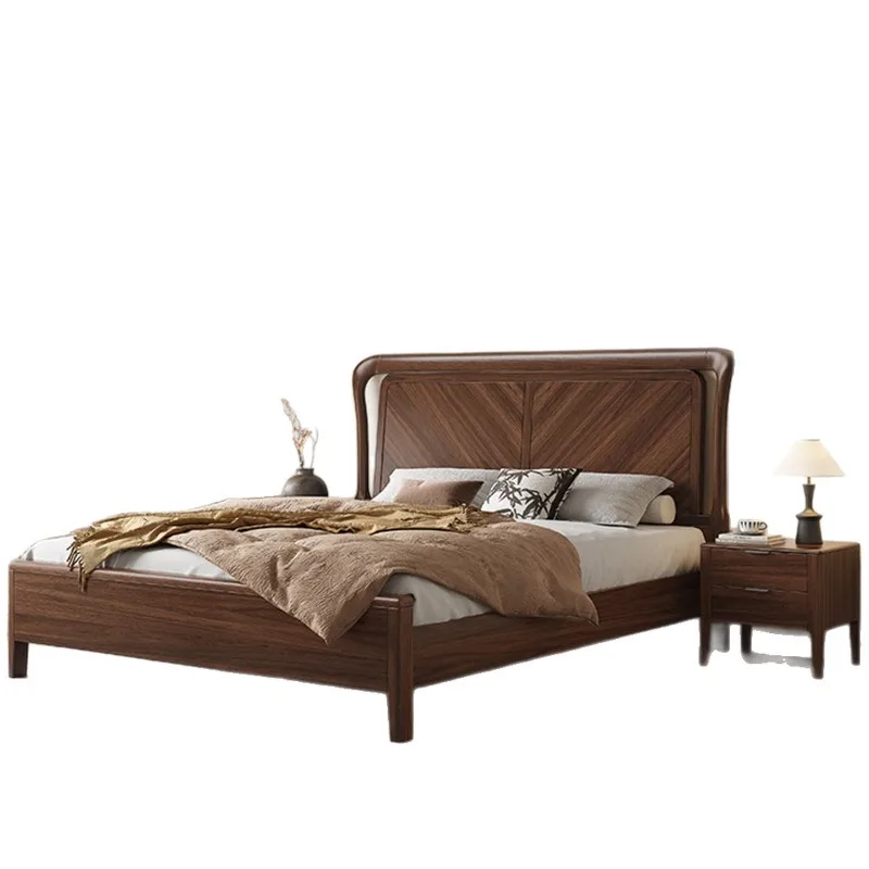 Aesthetic black walnut solid wood bed 1.8M modern simple bedroom double bed household small apartment single bed
Aesthetic black walnut solid wood bed 1.8M modern simple bedroom double bed household small apartment single bed