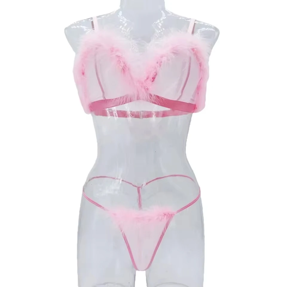 Western Erotic Sexy Mesh Furry Bra Thong Womens Seductive Underwears Apparels Womens Seductive Clothing Sexy Lingerie Set
Western Erotic Sexy Mesh Furry Bra Thong Womens Seductive Underwears Apparels Womens Seductive Clothing Sexy Lingerie Set