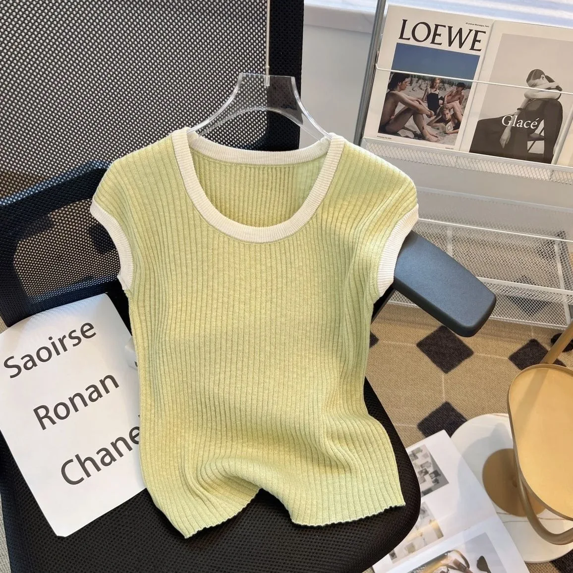 Sweater Top 2026 Short Sleeve Round Neck Casual Sleeve Knit Knitwear Tee Summer Spring Korean Fashion Female Clothing Pullover
Sweater Top 2026 Short Sleeve Round Neck Casual Sleeve Knit Knitwear Tee Summer Spring Korean Fashion Female Clothing Pullover