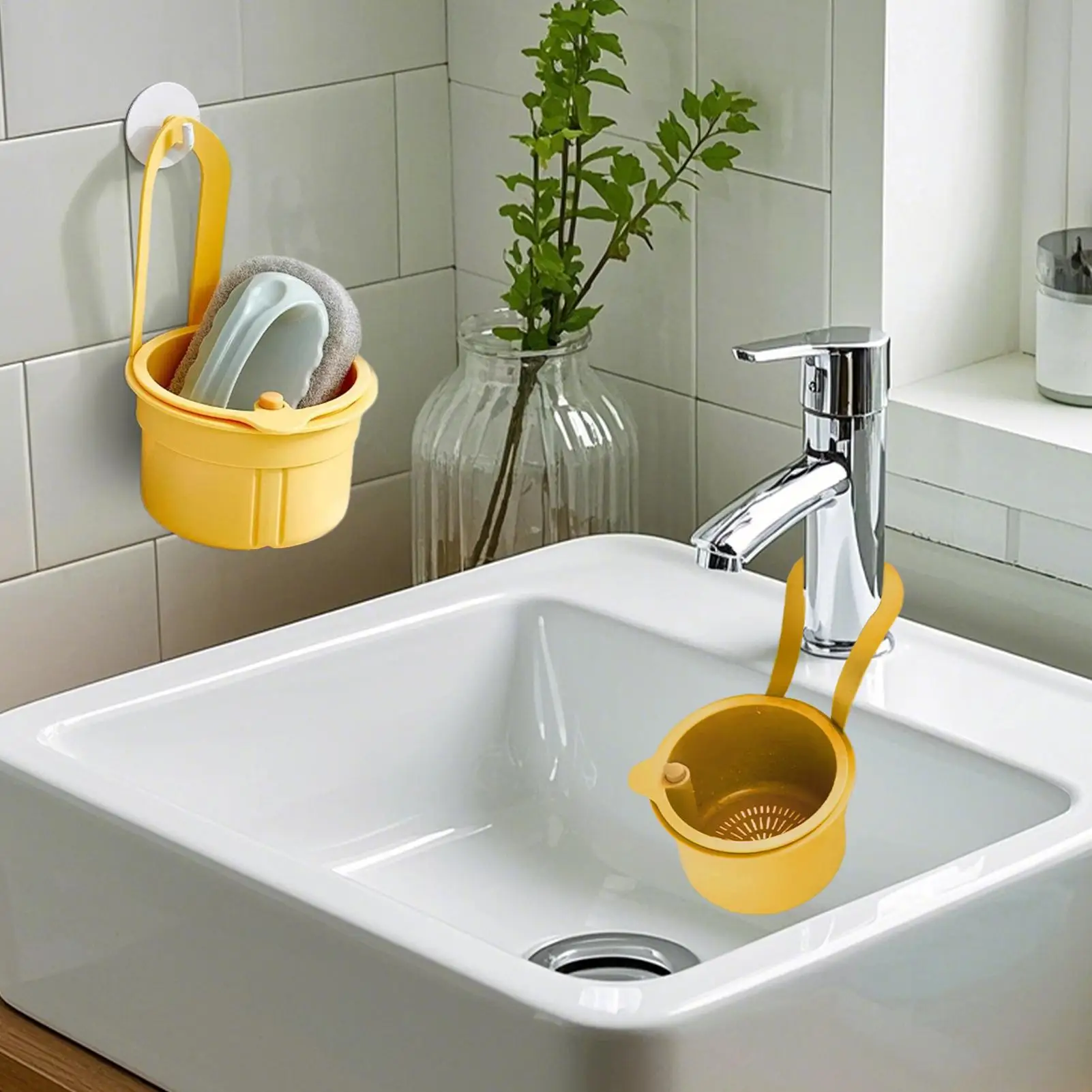 Kitchen Sink Holder Hanging Drain Basket Adjustable Drain Rack Soap Sponge Holder Faucet Holder Anti-Clog Sink Strainer Basket
Kitchen Sink Holder Hanging Drain Basket Adjustable Drain Rack Soap Sponge Holder Faucet Holder Anti-Clog Sink Strainer Basket