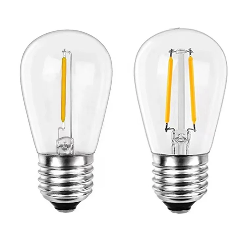 S14 Plastics Led Bulb E27/E26 3V 120V Warm White 2W 1W Shatterproof Lamp Bulbs For String Light Christmas Decoration
S14 Plastics Led Bulb E27/E26 3V 120V Warm White 2W 1W Shatterproof Lamp Bulbs For String Light Christmas Decoration