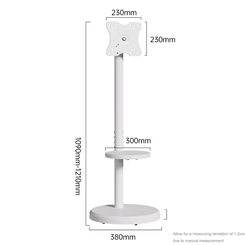 Mobile TV Stand-360° Rotating Floor Mount for 10-42" Flat/Curved Screen Adjustable Portable TV Cart with Tilting VESA 200x200mm
Mobile TV Stand-360° Rotating Floor Mount for 10-42" Flat/Curved Screen Adjustable Portable TV Cart with Tilting VESA 200x200mm