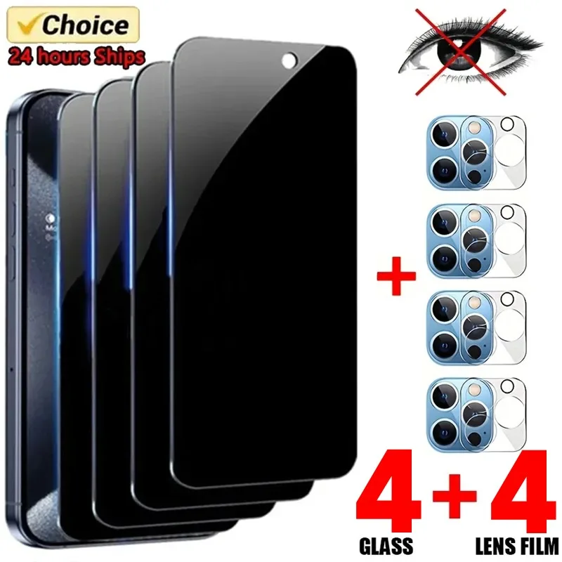 8in1 Privacy Anti-spy Tempered Glass For iPhone 15 14 13 12 11 Pro Max Mini 14Plus 15Plus Camera Lens Screen Protector Glass
8in1 Privacy Anti-spy Tempered Glass For iPhone 15 14 13 12 11 Pro Max Mini 14Plus 15Plus Camera Lens Screen Protector Glass