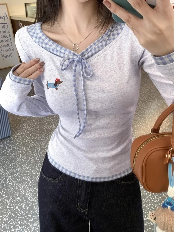 Сладко-острый женский топ-футболка с длинным рукавом, облегающий, универсальный крой, молодежный, из полиэфирного волокна...
Сладко-острый женский топ-футболка с длинным рукавом, облегающий, универсальный крой, молодежный, из полиэфирного волокна...