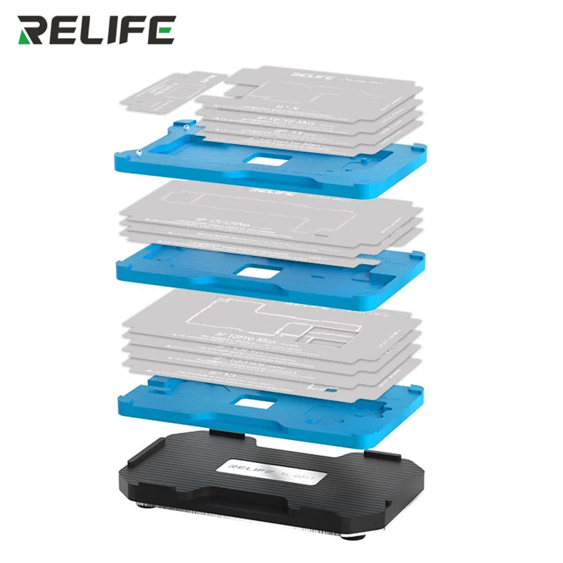 RELIFE RL-601T Набор трафаретов для посадки олова 26 в 1, для IP X 11 12 13 14 15 16PM 16E, платформа для реболлинга среднего слоя для позиционирования
RELIFE RL-601T Набор трафаретов для посадки олова 26 в 1, для IP X 11 12 13 14 15 16PM 16E, платформа для реболлинга среднего слоя для позиционирования