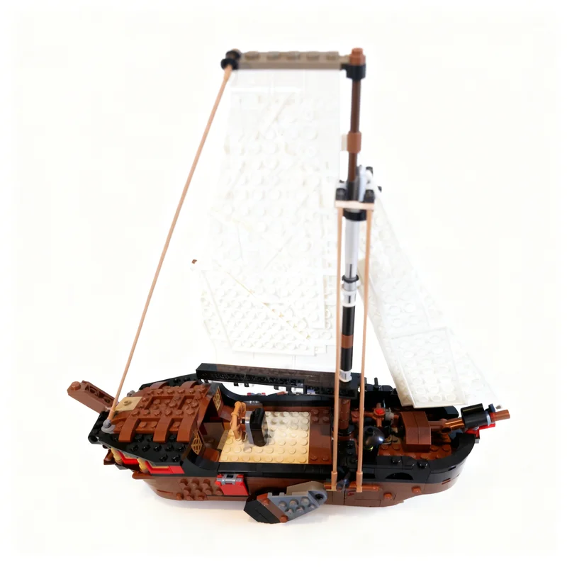 975PCS MOC Pirate Sailing Sloop Treasure Mine Model Premium Display Assembly Bricks DIY Creative Home Decor Gift Collectible Set
975PCS MOC Pirate Sailing Sloop Treasure Mine Model Premium Display Assembly Bricks DIY Creative Home Decor Gift Collectible Set