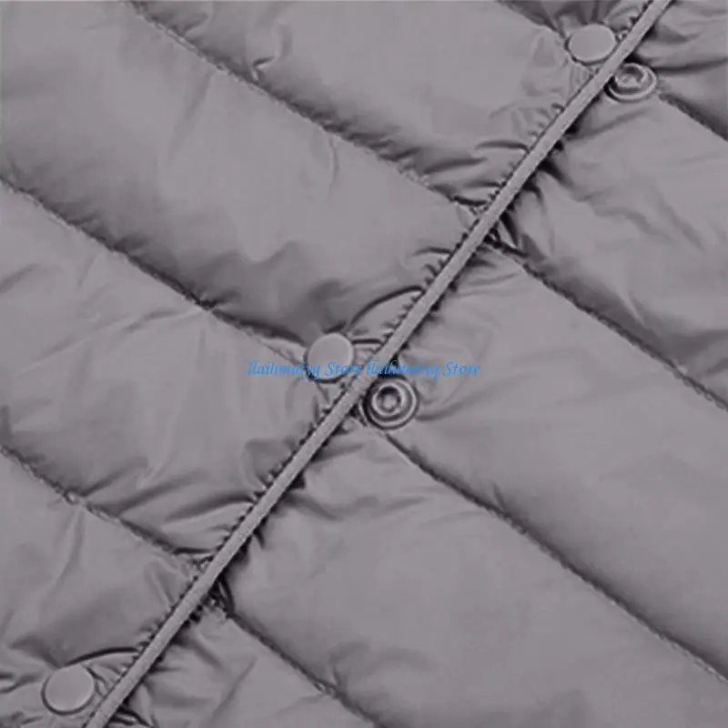 573B Women's Down Filled Vest Button Front Sleeveless Warm No Collar Quilted Short
573B Women's Down Filled Vest Button Front Sleeveless Warm No Collar Quilted Short