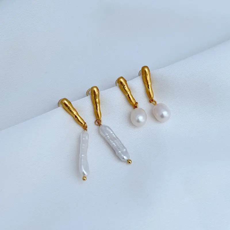 Fashion New Simple Irregular Freshwater Pearl Earrings Natural Pearl Dangle Earrings Classic Jewelry Elegant All-match Earrings
Fashion New Simple Irregular Freshwater Pearl Earrings Natural Pearl Dangle Earrings Classic Jewelry Elegant All-match Earrings