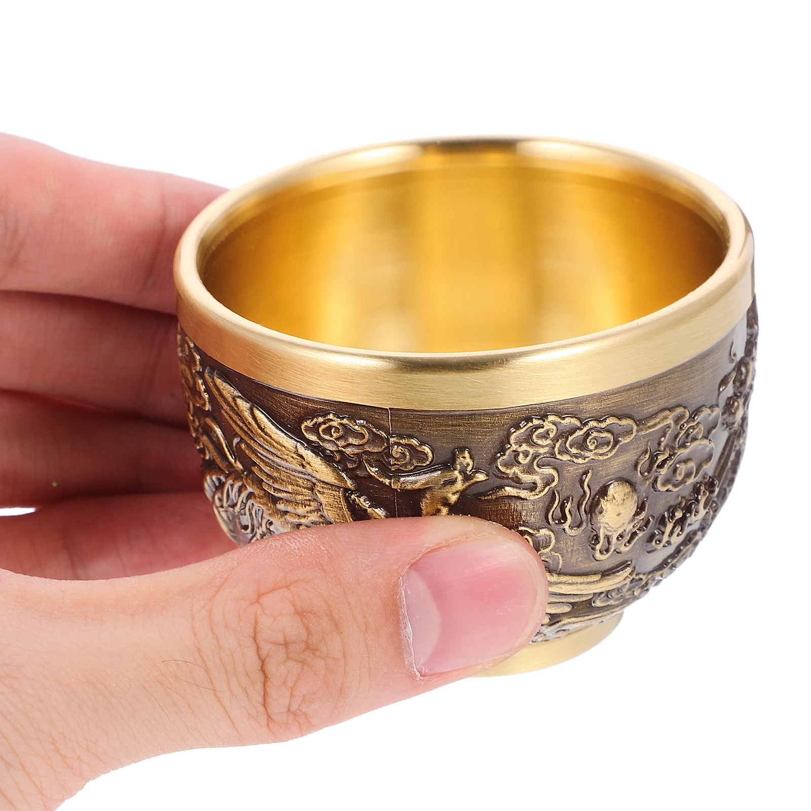 2Pcs Dragon Phoenix Copper Teacup Small Pattern Vintage Teaware Reusable Classic Design Kitchen Barware
2Pcs Dragon Phoenix Copper Teacup Small Pattern Vintage Teaware Reusable Classic Design Kitchen Barware