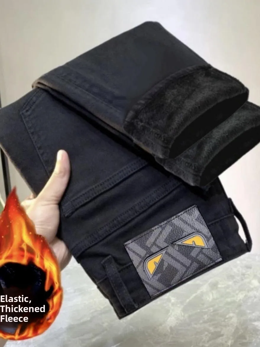 Мужские джинсы Fce на подкладке, облегающие джинсы с высокой талией, длинные брюки, молодежные модные повседневные брюки, износостойкие европейские брюки
Мужские джинсы Fce на подкладке, облегающие джинсы с высокой талией, длинные брюки, молодежные модные повседневные брюки, износостойкие европейские брюки