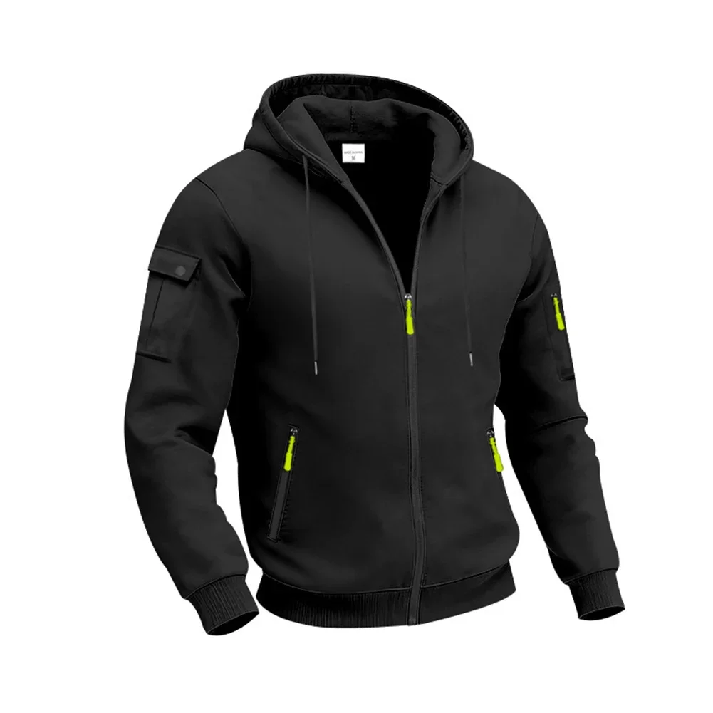 Mens Casual Sweatshirt Hoodie Pullover With Multi Pockets And Zipper Jacket Outerwear Suitable For Autumn And Winter Wear
Mens Casual Sweatshirt Hoodie Pullover With Multi Pockets And Zipper Jacket Outerwear Suitable For Autumn And Winter Wear