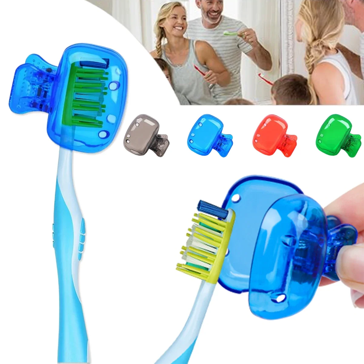 2/4Pcs Travel Toothbrush Head Covers Toothbrush Protector Cap Brush Pod Case Protective Portable Plastic Clip for Household
2/4Pcs Travel Toothbrush Head Covers Toothbrush Protector Cap Brush Pod Case Protective Portable Plastic Clip for Household