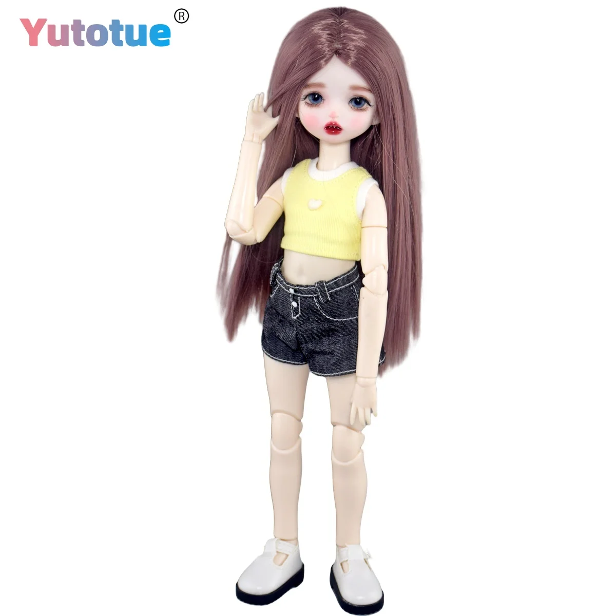 YUTOTUE 30cm Height Girl Doll Toy Joints Body with Vest Shorts Shoes Straight Hair Wigs Assemble Completed Kids Gift
YUTOTUE 30cm Height Girl Doll Toy Joints Body with Vest Shorts Shoes Straight Hair Wigs Assemble Completed Kids Gift
