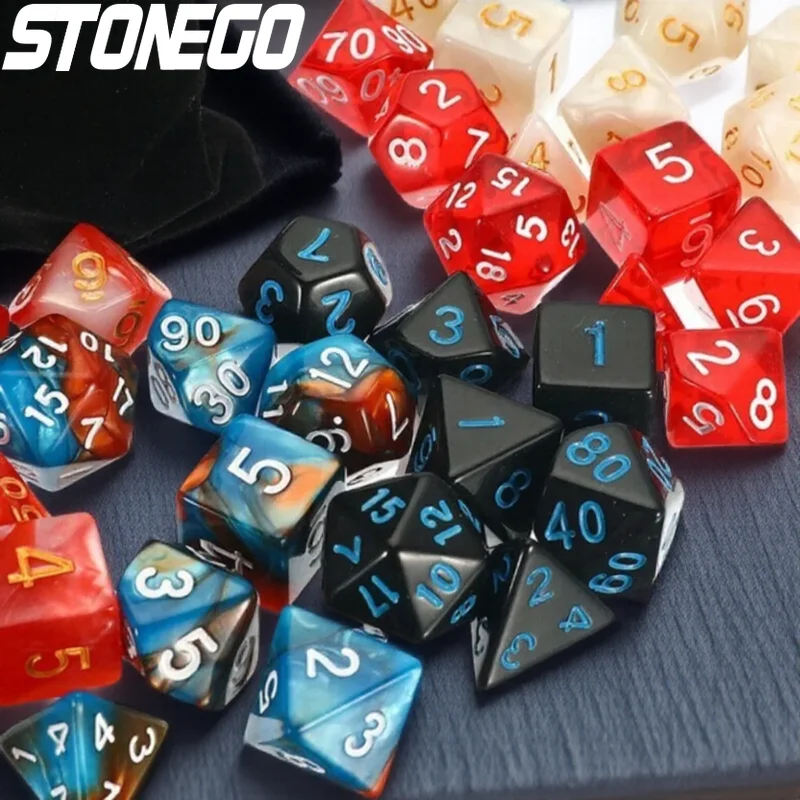 Набор из 7 многогранных акриловых кубиков для настольных ролевых игр DND RPG, аксессуары для настольной игры Dungeons and Dragons
Набор из 7 многогранных акриловых кубиков для настольных ролевых игр DND RPG, аксессуары для настольной игры Dungeons and Dragons